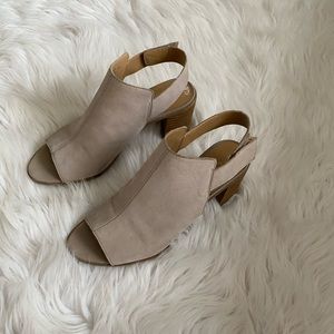 Taupe Heeled Sandals